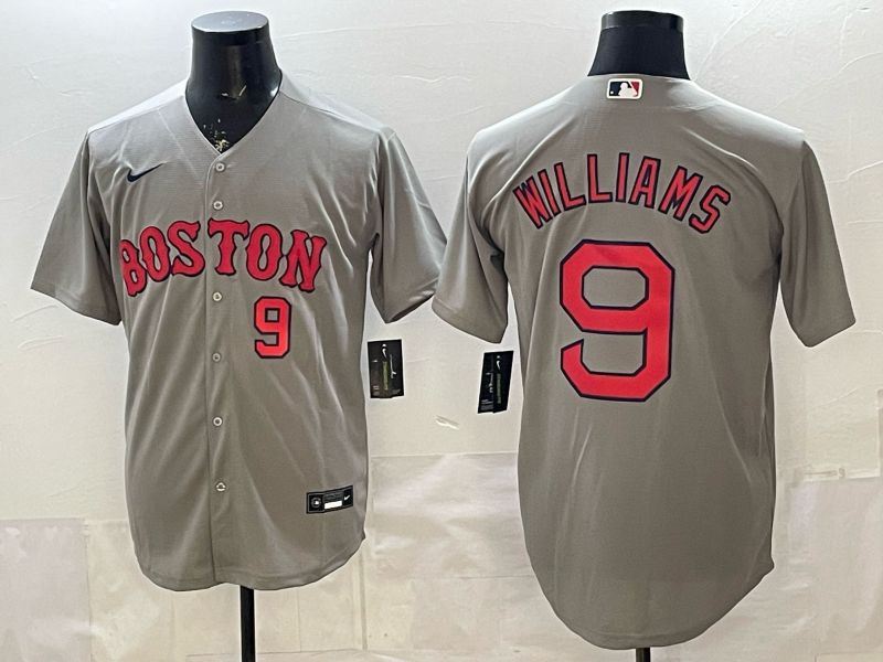 Men 2026 Boston Red Sox #9 Williams Grey Game Nike MLB Jersey style 005